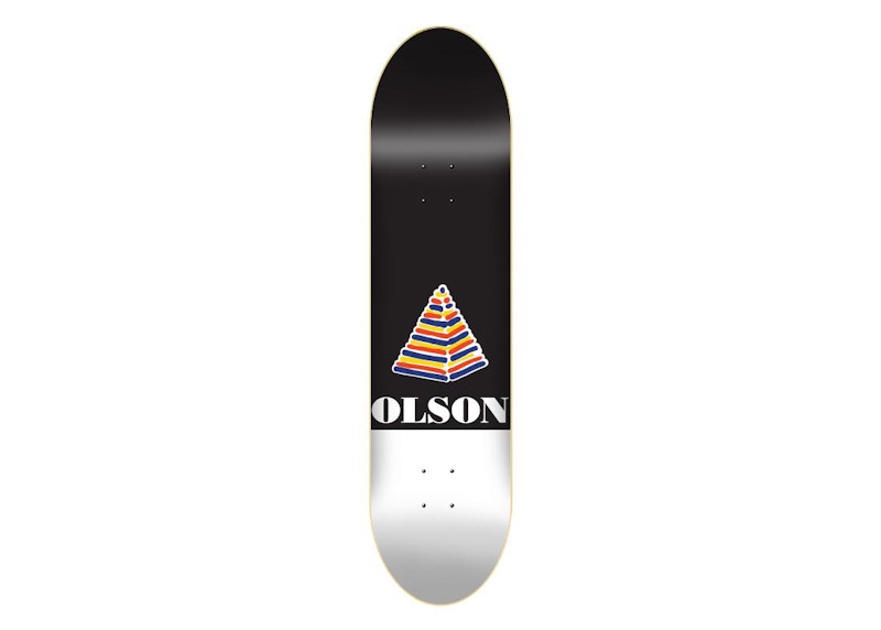 Shorty's Olson Pryamid 8.25 Skateboard Deck Black/White