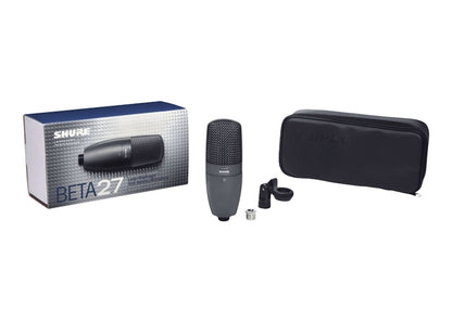 Shure Supercardioid Side-Address Condenser Instrument Microphone Beta 27 Black