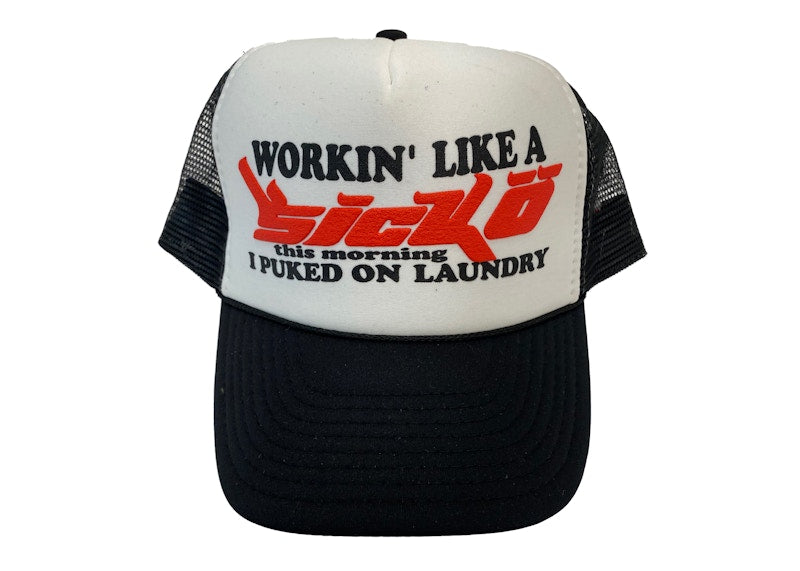 Sicko Laundry Trucker Hat Black/White