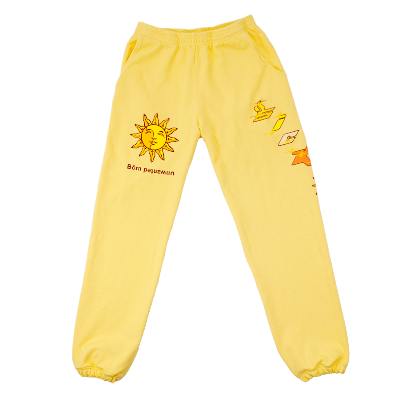 Sicko Luke.Wav Sweats Yellow (White C)