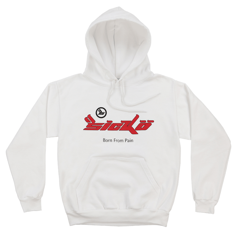 Sicko Pain Hoodie White