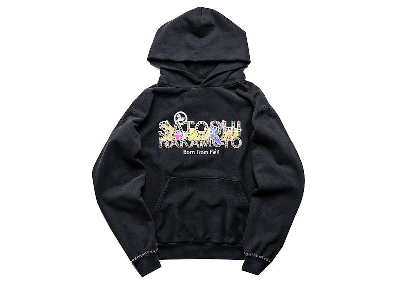 Sicko x Satoshi Nakamoto Studded Gradient Hoodie Black