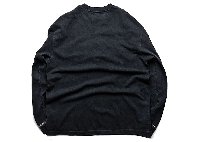 Sicko x Satoshi Nakamoto Studded Gradient L/S Tee Black