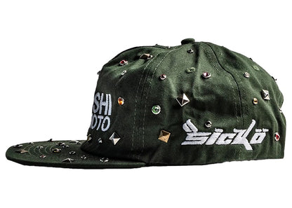 Sicko x Satoshi Nakamoto Studded Hat Green