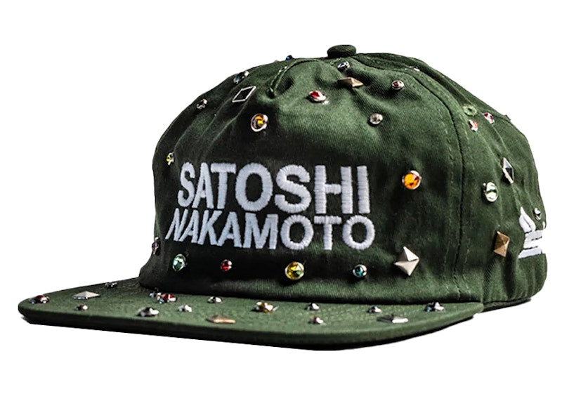 Sicko x Satoshi Nakamoto Studded Hat Green