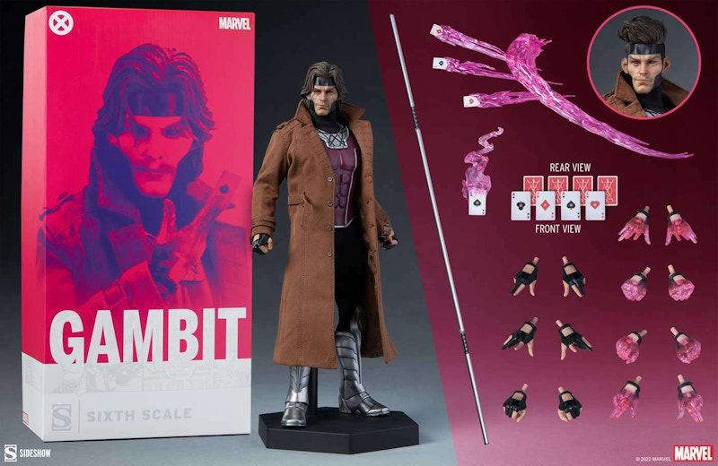 Sideshow Collectibles Marvel X-Men Gambit Deluxe Action Figure