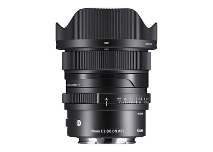 Sigma Sony 20mm F2 DG DN E-Mount Full Frame Mirrorless Lens 490965