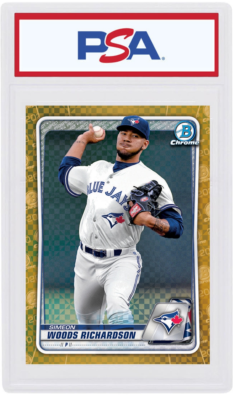 Simeon Woods Richardson 2020 Bowman Chrome X Gold X-Fractor /3 #BCP-190 (PSA or BGS Graded)