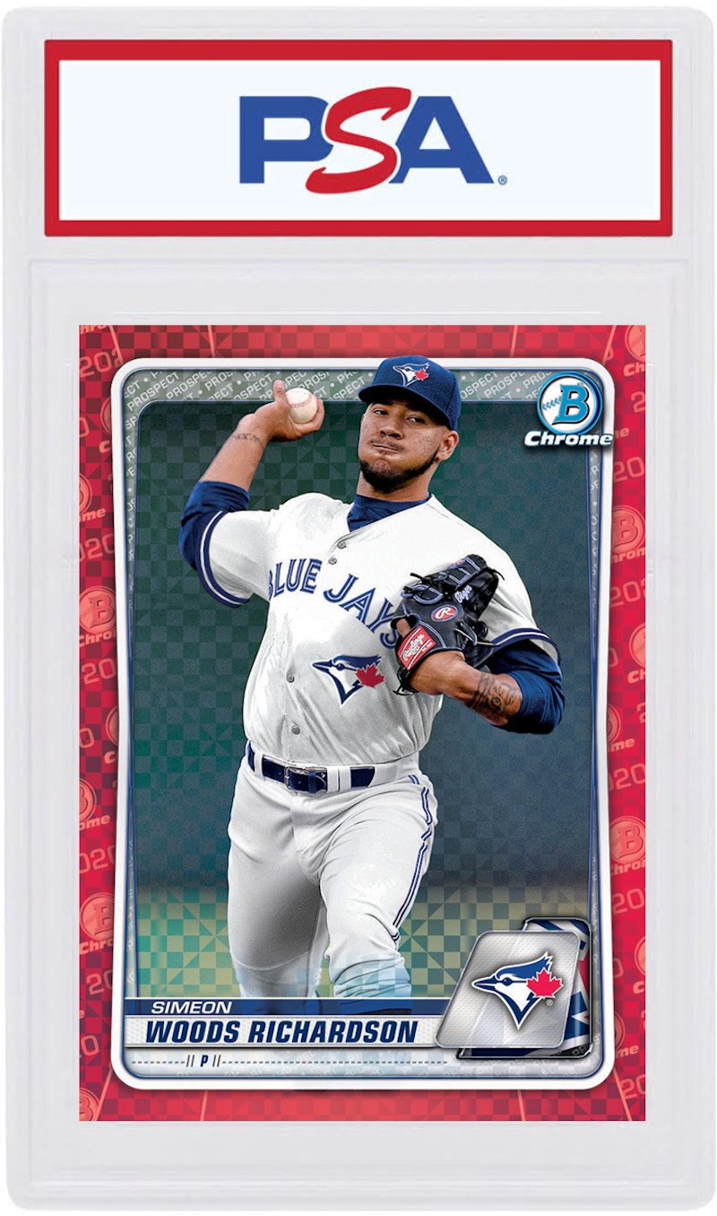 Simeon Woods Richardson 2020 Bowman Chrome X Red X-Fractor 1/1 #BCP-190 (PSA or BGS Graded)