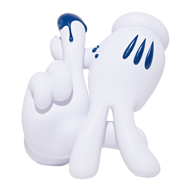 Slick OG LA Hands Vinyl Figure White/Blue