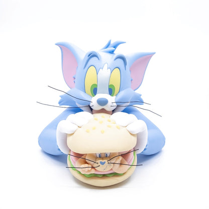 Soap Studio Tom and Jerry Burger Vinyl Bust Toy Blue