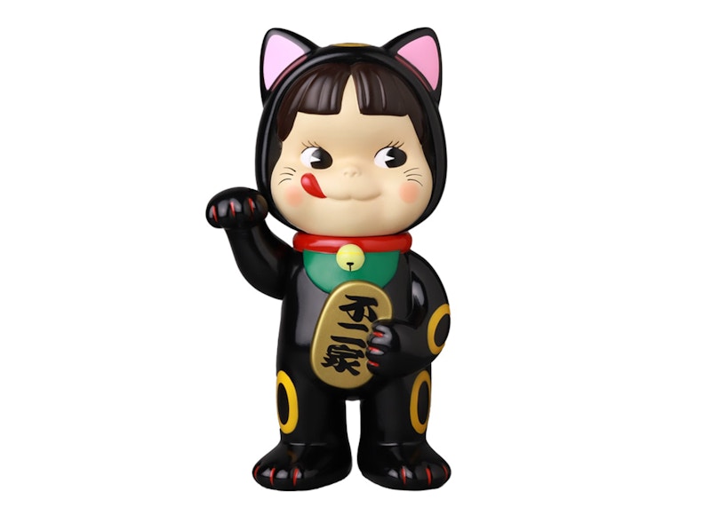 Sofvi Fujiya Soft Vinyl Collection Maneki Neko Peko-Chan Black Action Figure