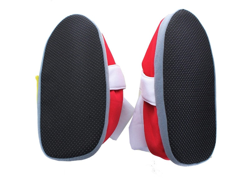 Sonic the Hedgehog Red Running Shoes Plush Cosplay Slippers