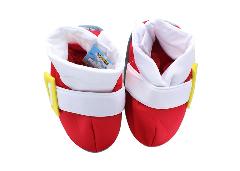 Sonic the Hedgehog Red Running Shoes Plush Cosplay Slippers