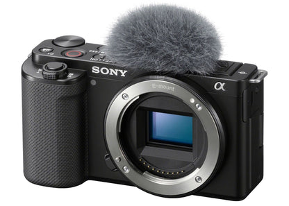 Sony Alpha ZV-E10 Mirrorless Vlog Camera (Body Only) ILCZVE10/B Black