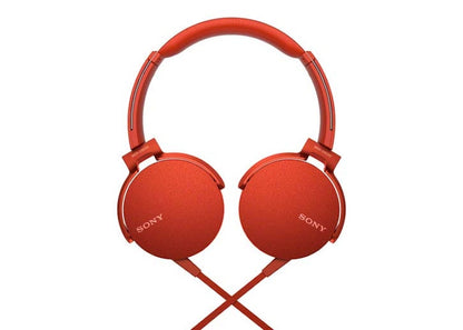 Sony Extra Bass On-Ear Headphone MDRXB550AP/R Red