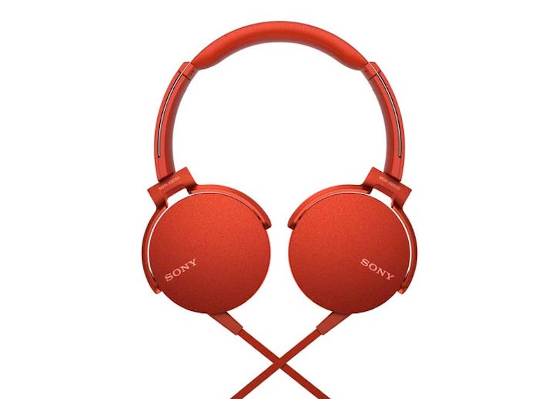 Sony Extra Bass On-Ear Headphone MDRXB550AP/R Red
