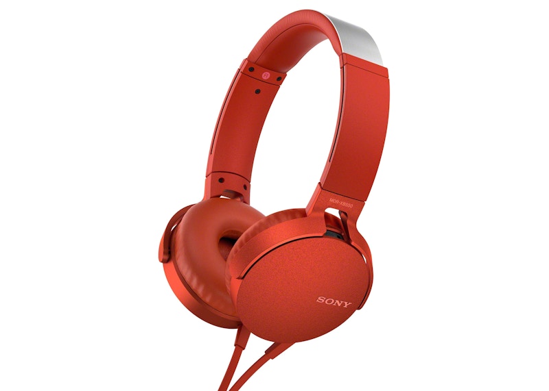 Sony Extra Bass On-Ear Headphone MDRXB550AP/R Red