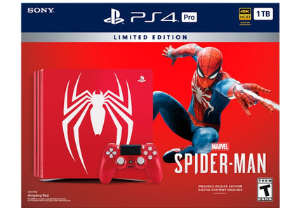 Sony PS4 PlayStation 4 Marvel Spiderman Limited Edition 3003194 Amazing Red