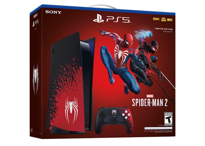 Sony PlayStation 5 PS5 Blu-ray Edition Marvel Spider-Man 2 Console Bundle (US Plug) 1000039239