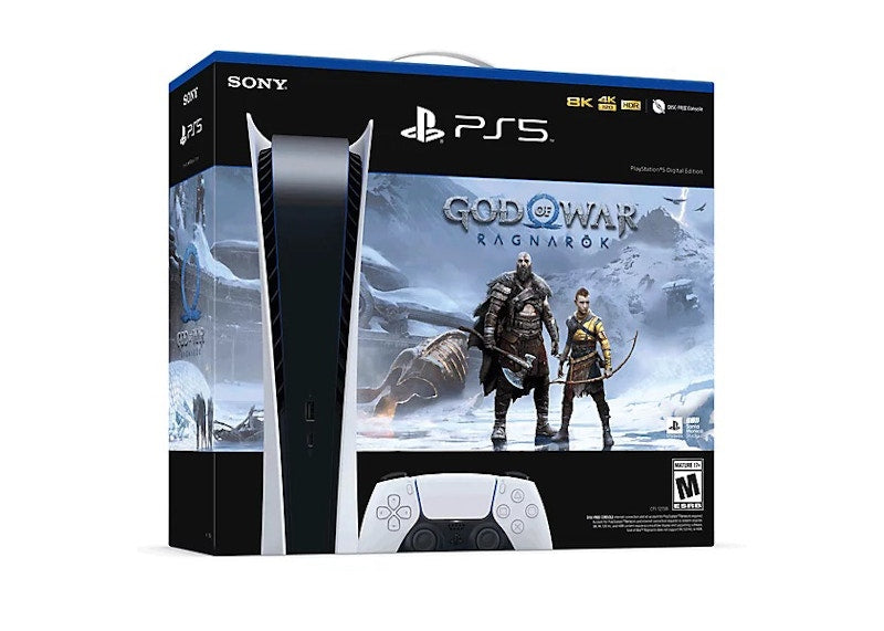 Sony PlayStation 5 PS5 Digital Edition God of War Ragnarök (US Plug) Console Bundle 1000033246