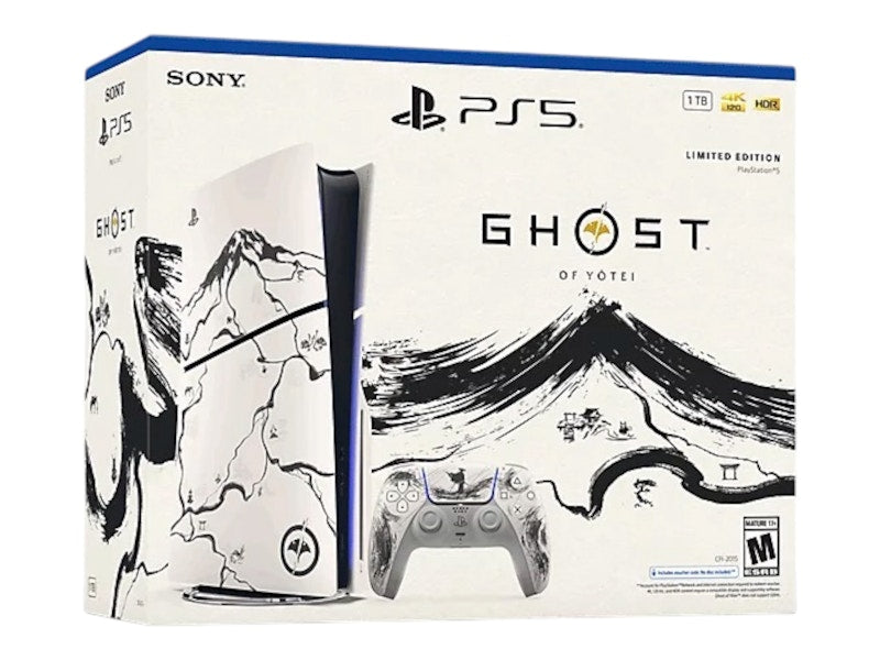 Sony PlayStation 5 PS5 Slim Ultra HD Ghost of Yotei Black Limited Edition Bundle (EU Plug)