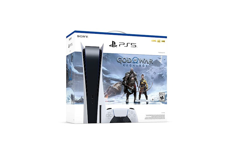 Sony PlayStation 5 PS5 Blu-ray Edition God of War Ragnarök (US Plug) Console Bundle White