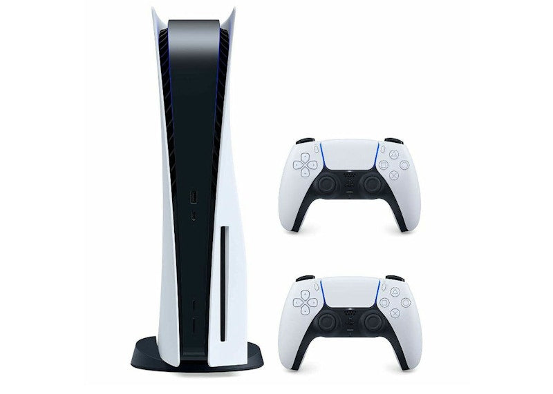 Sony Sony Playstation 5 PS5 Disc Console with Extra DualSense Wireless Controller Bundle (US Plug) 3005718-3005715/3006634 Glacier White