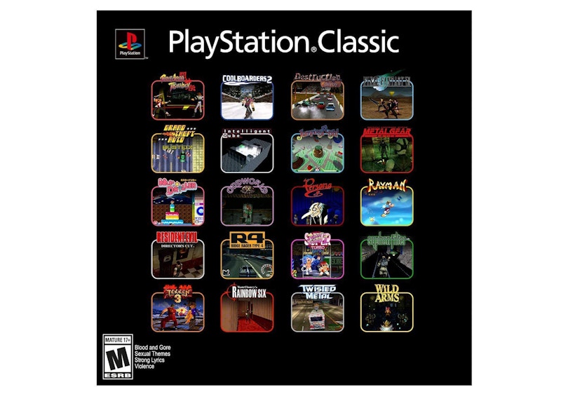 Sony Playstation Classic with 20 Classic Games Console