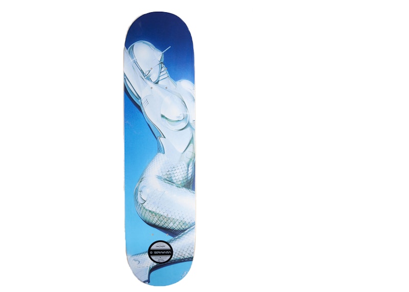 Hajime Sorayama x Lane Crawford Sexy Robot Skateboard Deck Blue