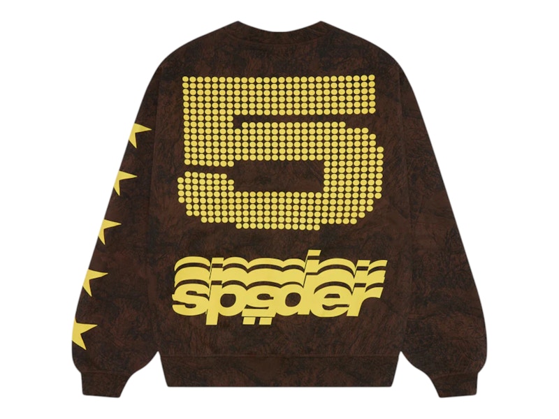 Sp5der 5 Crewneck Sweatshirt Brown