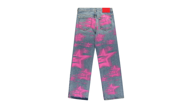 Sp5der 5 Star Blur Denim Pant Indigo