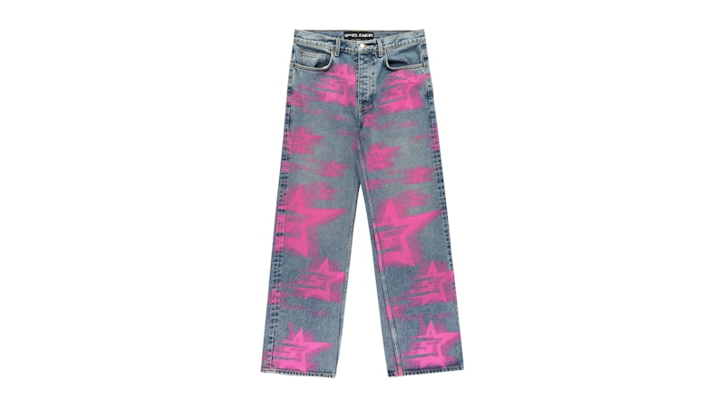 Sp5der 5 Star Blur Denim Pant Indigo