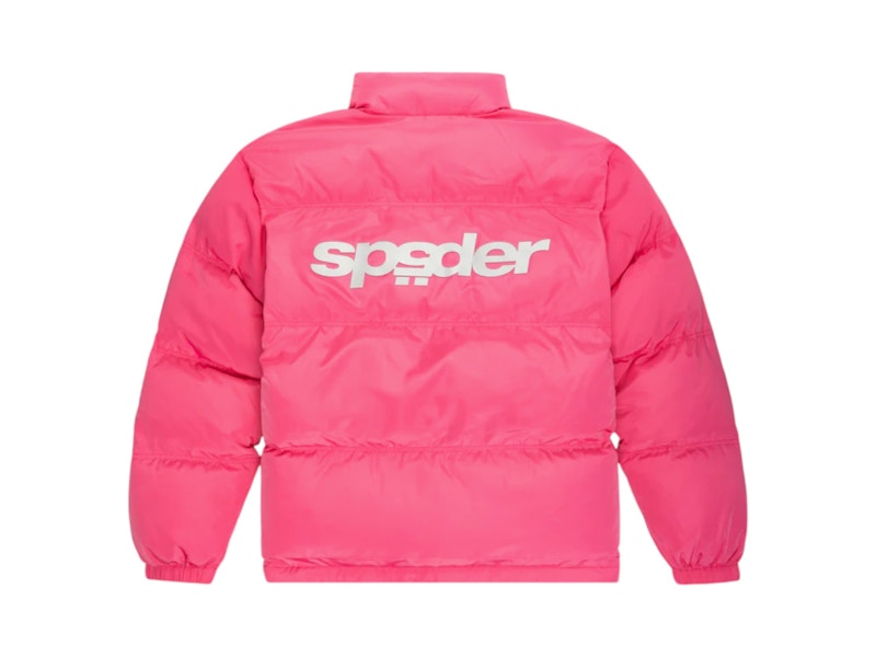 Sp5der 5Star Puffer Jacket Pink