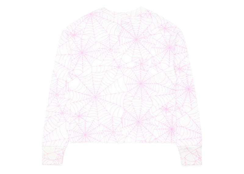 Sp5der AOP Thermal L/S T-shirt Pink