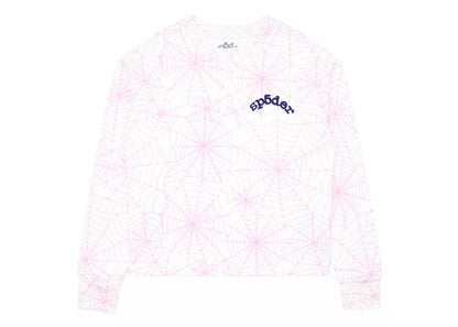 Sp5der AOP Thermal L/S T-shirt Pink