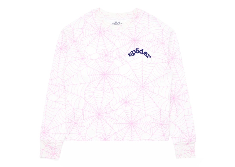 Sp5der AOP Thermal L/S T-shirt Pink