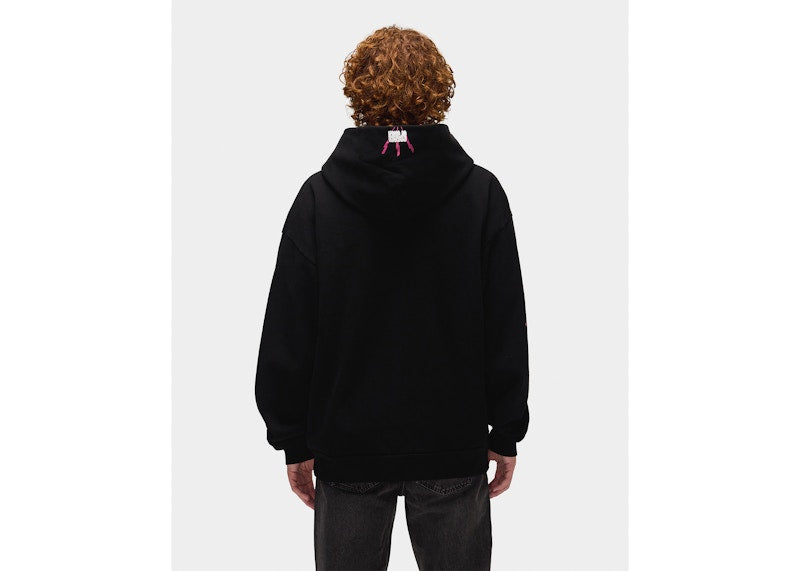 Sp5der Angel Number Hoodie Black