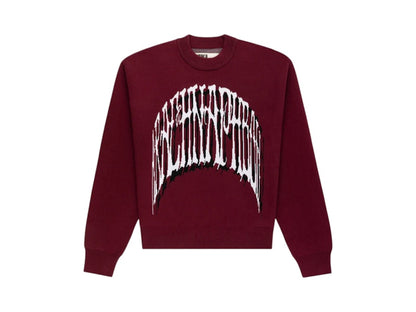 Sp5der Arachnaphobia Sweater Burgundy