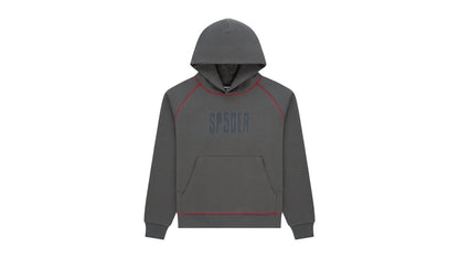 Sp5der Archive Contrast Hoodie Slate Grey