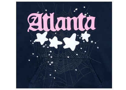 Sp5der Atlanta Hoodie Navy