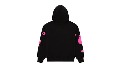 Sp5der Beluga Angel Number Hoodie Black