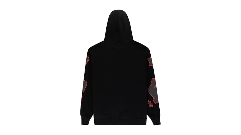 Sp5der Beluga Outline Hoodie Black