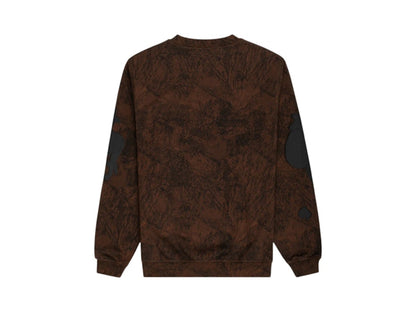 Sp5der Beluga Real Tree Camo Crewneck Sweatshirt Brown