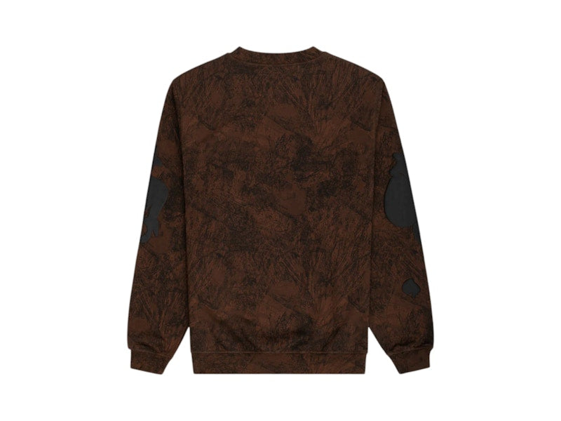 Sp5der Beluga Real Tree Camo Crewneck Sweatshirt Brown