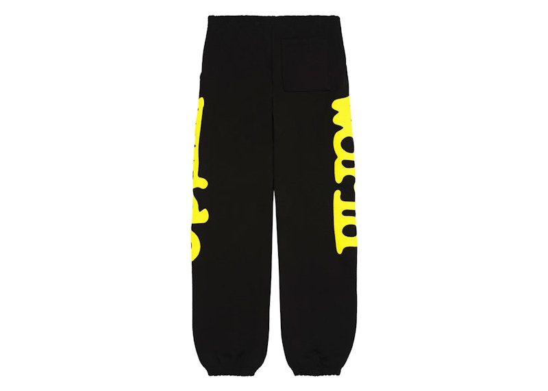 Sp5der Beluga Sweatpants Onyx/Yellow