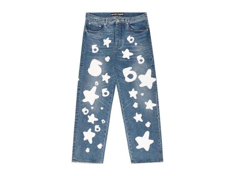 Sp5der Beluga Wash Denim Light Wash Denim