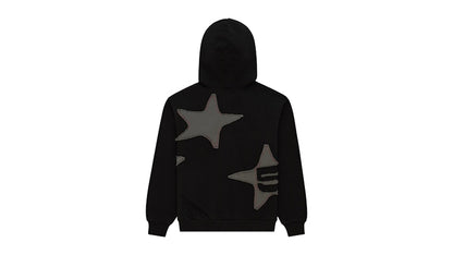 Sp5der Big Star Full Zip Hoodie Black