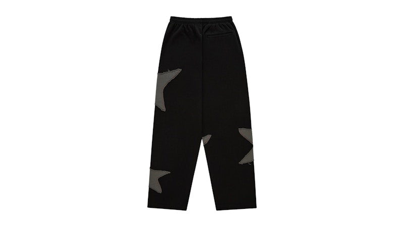 Sp5der Big Star Wide Leg Sweatpant Black