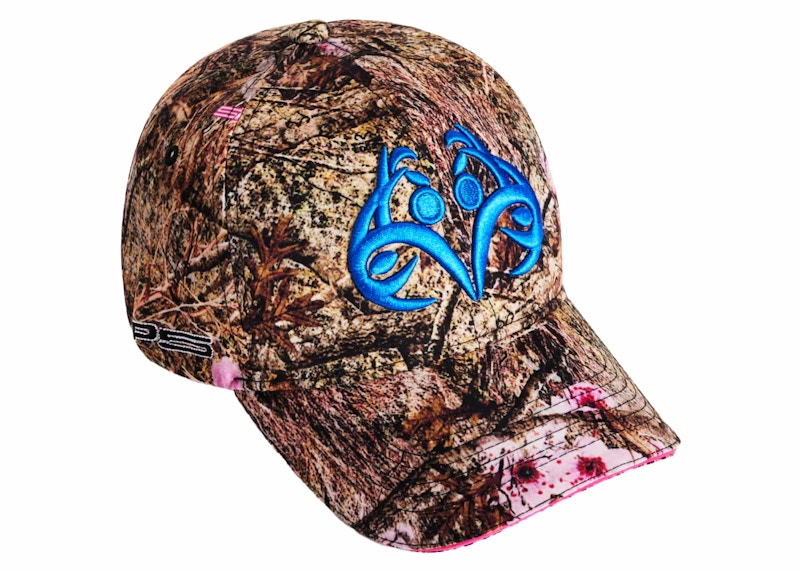 Sp5der Blue Logo Cap Real Tree Camo